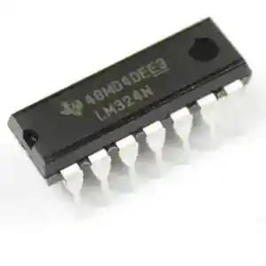 Мікросхема LM324 DIP14 чотиривірний операційний підсилювач