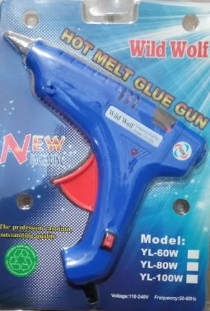 Клейовий пістолет wild wolf yl 100w, 100 Вт, для клейових стрижнів 11 мм, синій.jpg