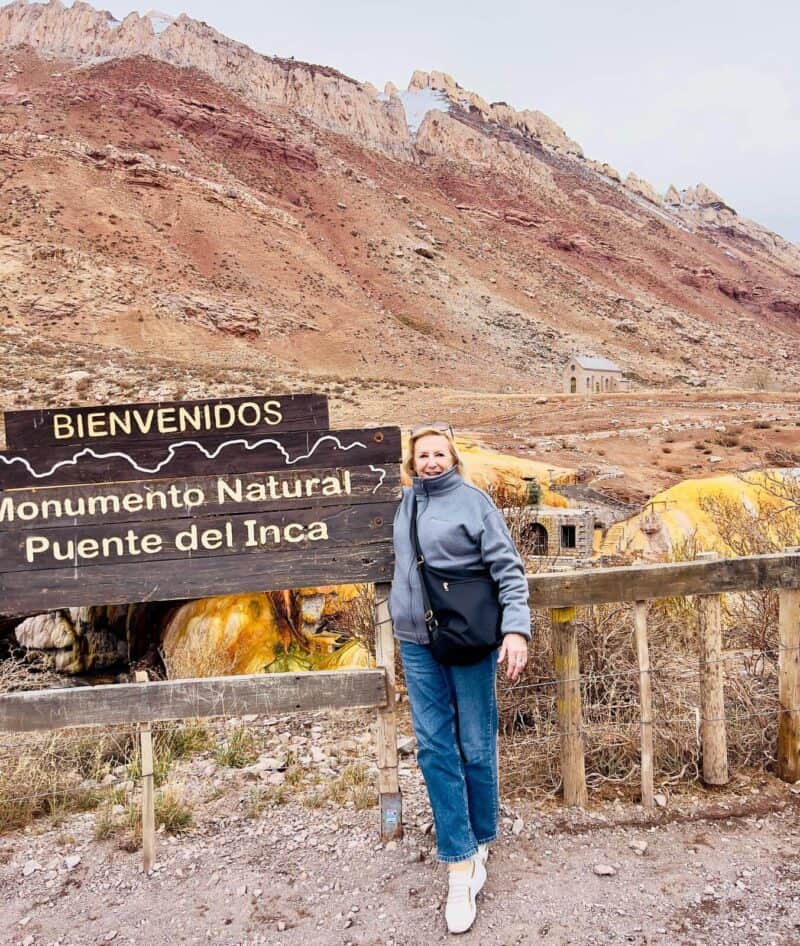 Explore the Inca Bridge at Puente del Inca, a natural monument in the Andes mountains, with stunning.