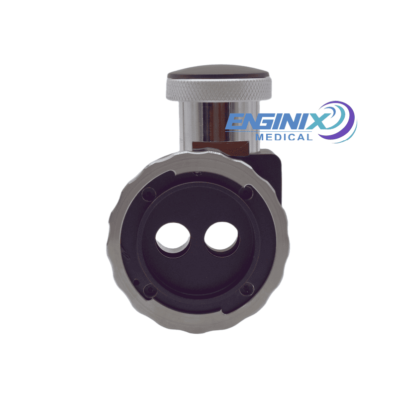 EM-BP08HS-SP Single-Port Beam Splitter for Haag-Streit BQ900 and BX900 Slit Lamps - Vertical Mount Design
