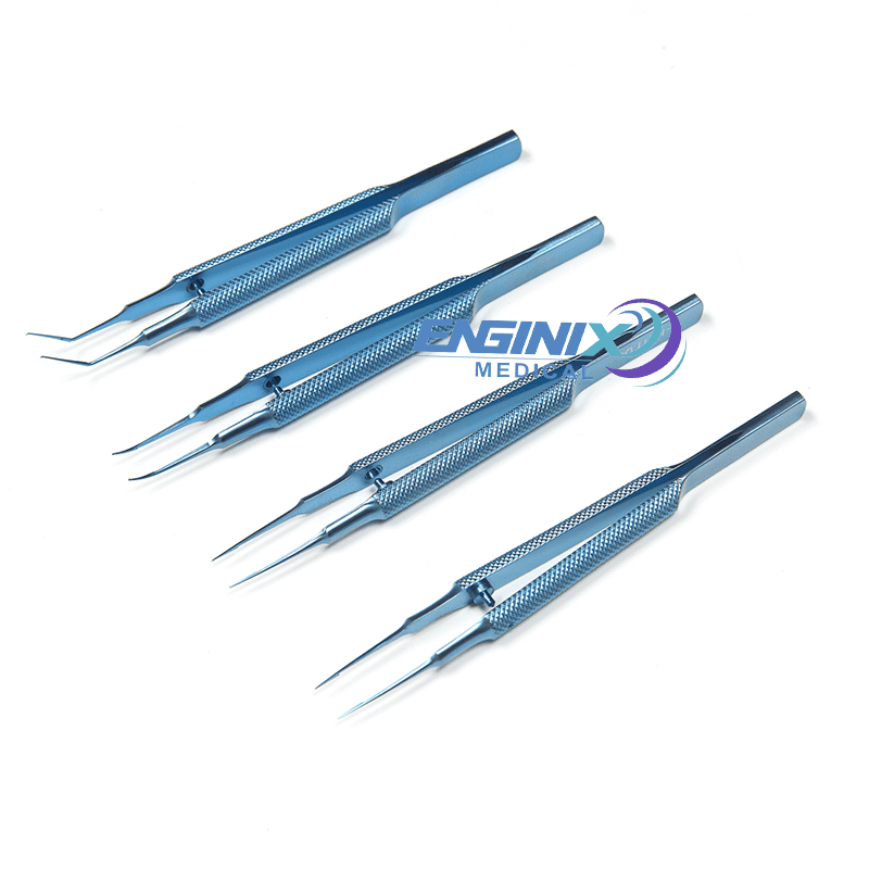 Titanium Hair Transplant Forceps for FUE and FUT Surgery - Ergonomic Design and Precision Handling
