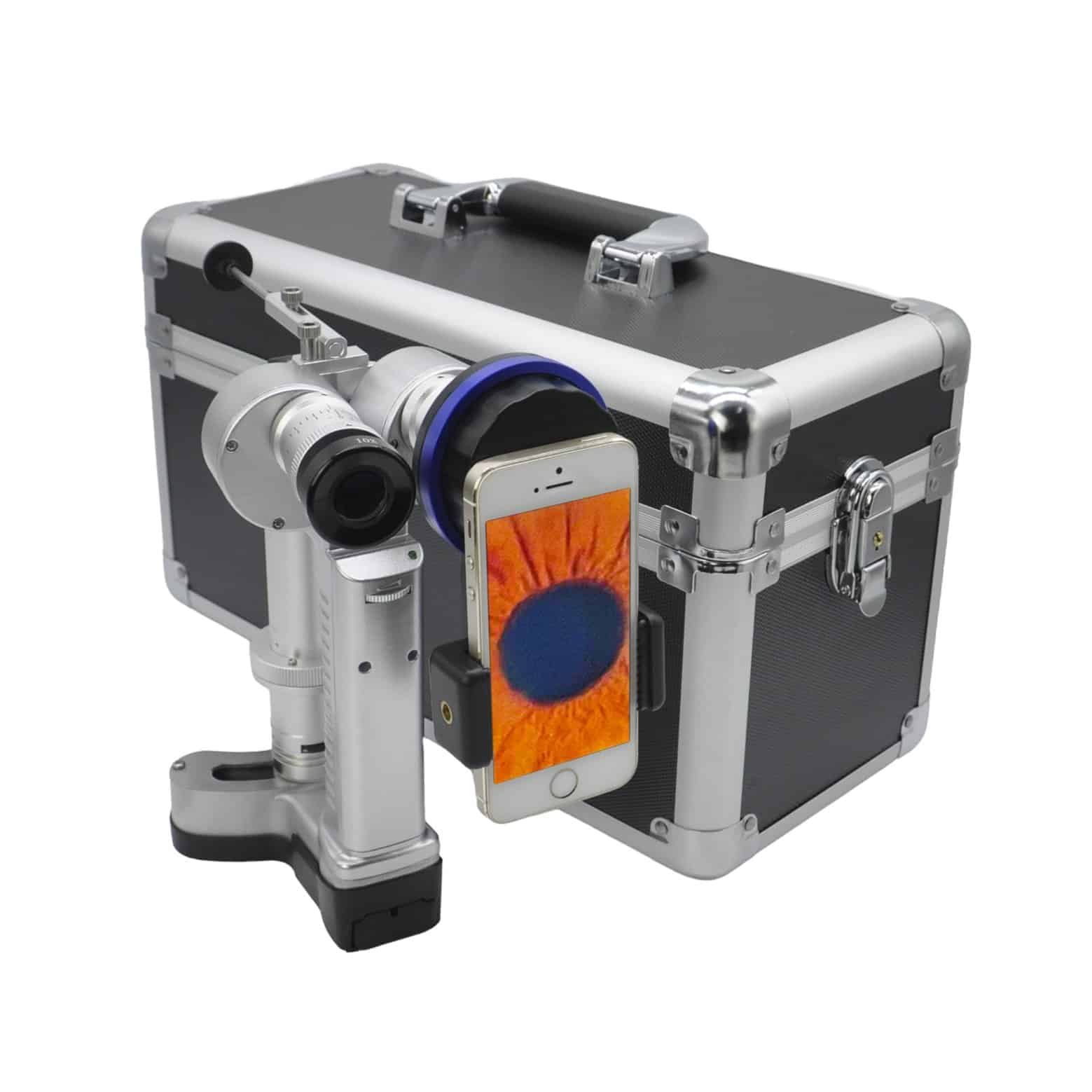 Handheld slit lamp