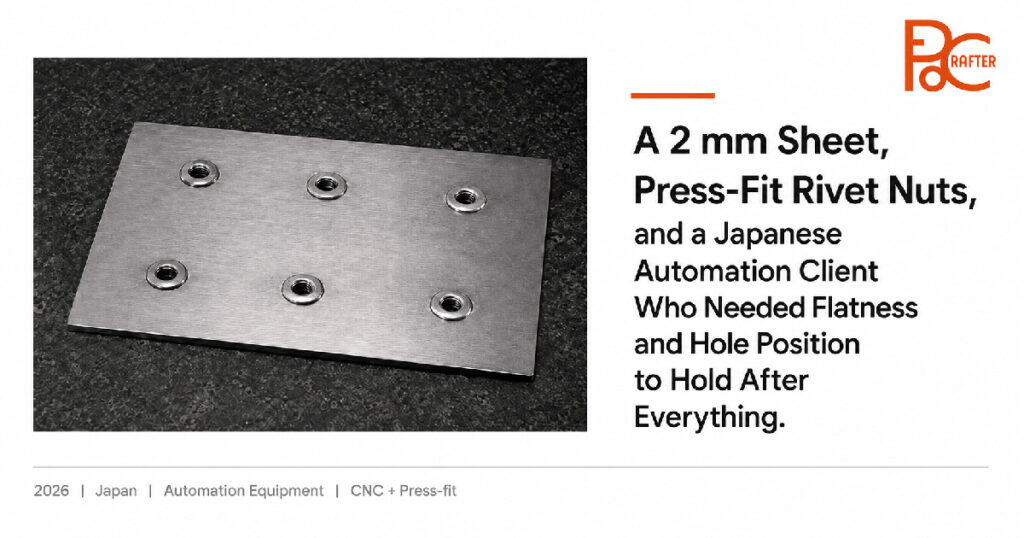 Press-Fit Rivet Nut Installation in a 2 mm SPHC Sheet
