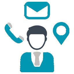 Contact Us tab icon for connecting with Evocare medical billing experts