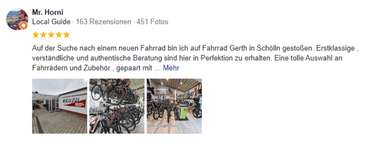 Fahrrad Gerth in Schmölln mit großer Fahrrad-Auswahl.