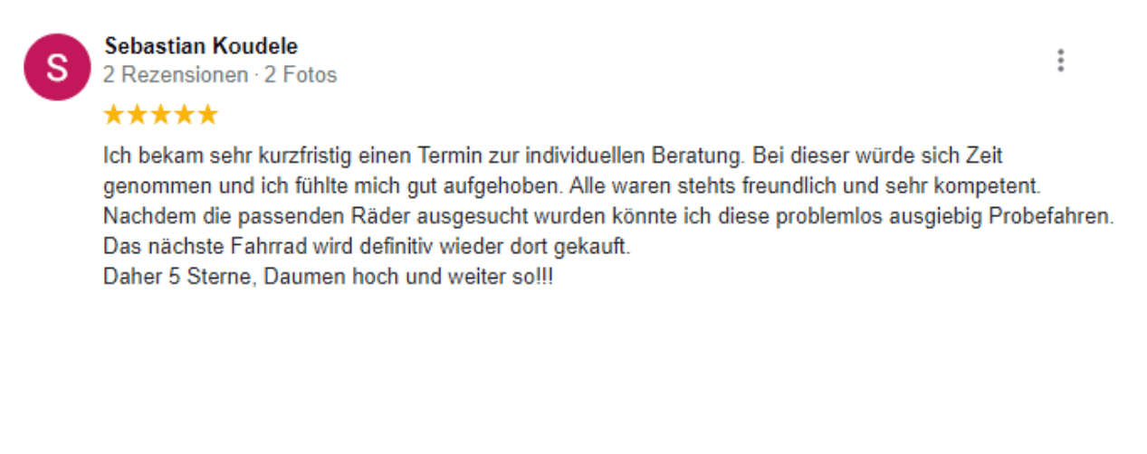 Fahrradladen Fahrrad Gerth in Schmölln mit großer Auswahl an Fahrrädern.