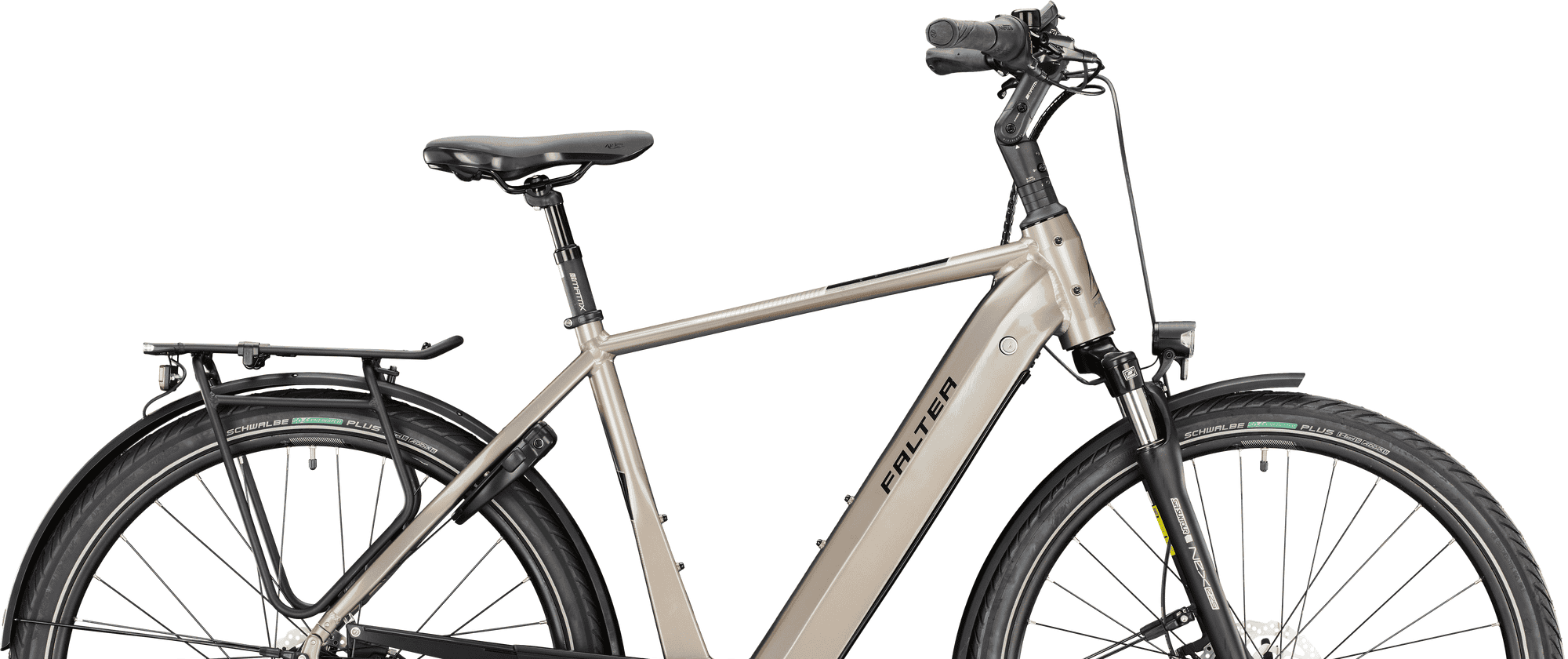 E-Bike im Fahrradhaus Scholz Modernes E-Bike vor Fahrradhaus Scholz in Hamburg.