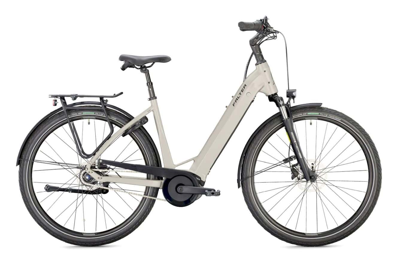 Modernes E-Bike für Fahrradverleih in Würzburg.
