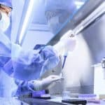 Scientist in lab