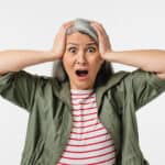 shocked and upset woman