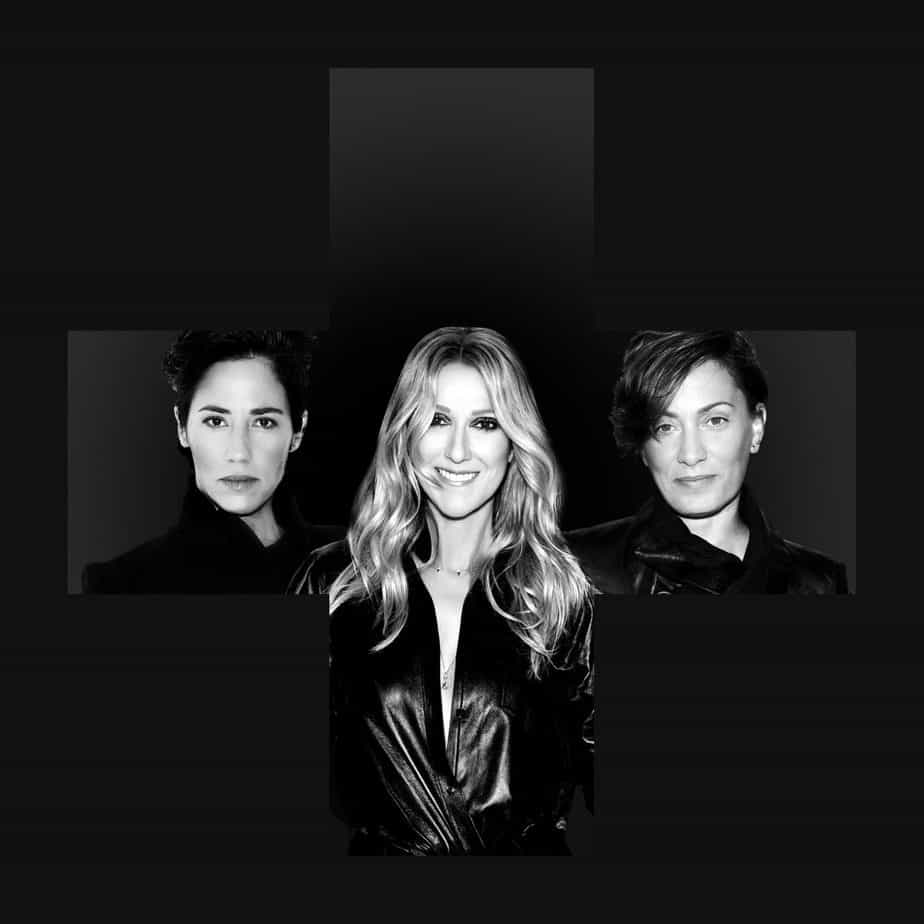 סלין דיון עם איריס אדלר וטלי מילכברג. צילום: אליקס מלכה, Iris Adler, Celine Dion, Tali Milchberg - Celinununu.