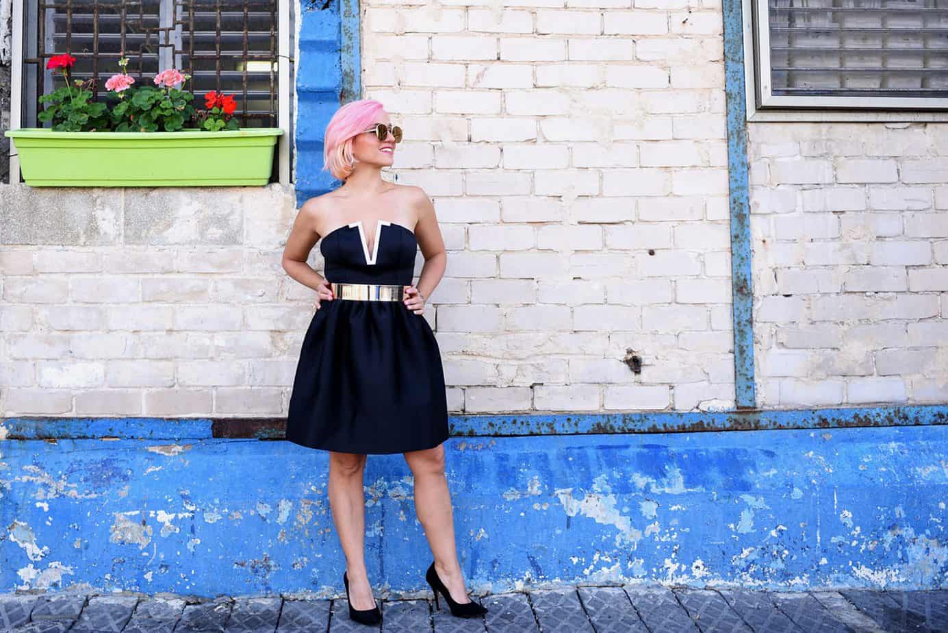 נעלי עקב ניוד Aldo שמלה שחורה asos, מורן טרסוב, Moran Tarasov, צילום: לימור יערי - 5