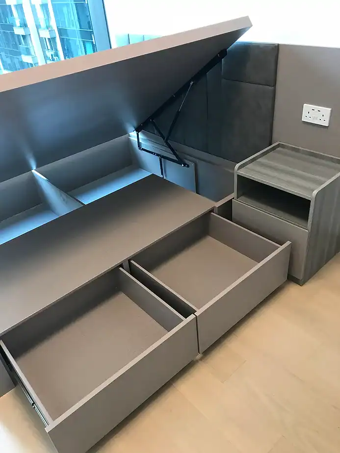 高質感現代設計收納櫃，適合One Homantin設計用料。.