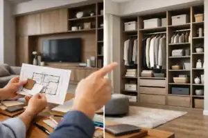 定制系統櫃，打造實用整潔的收納空間.