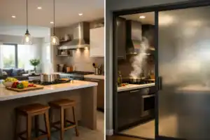 開放式廚房與封閉式油煙點的實用性分析.