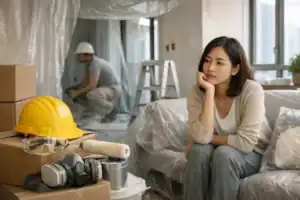 裝修期間的家庭成員與施工現場的安全措施.