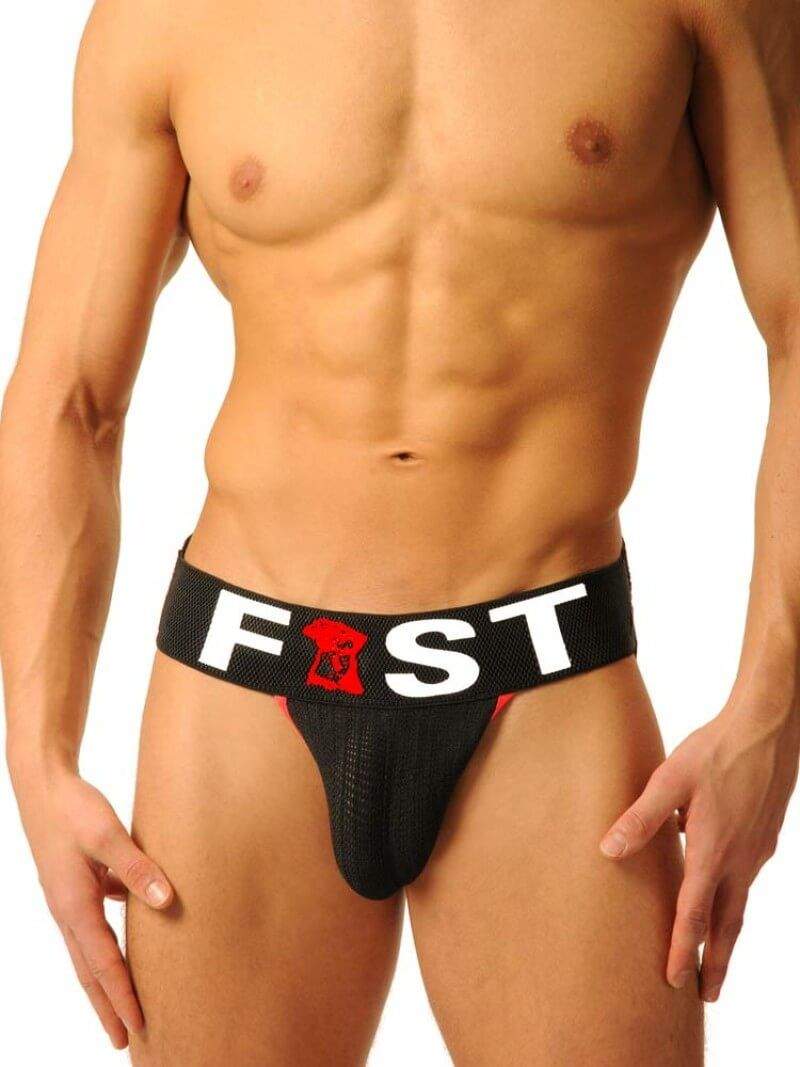  Fist Logo Jock Strap &bull; Schwarz