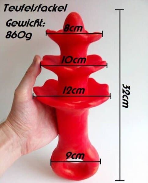 Fisting-Toy TEUFELSFACKEL - der Monsterdildo
