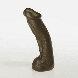 Hochwertiger, realistischer schwarzer Dildo aus Silikon mit detaillierter Textur, ergonomischer Form und glatter Oberfl&auml;che, ideal f&uuml;r sexuelle Wellness und pers&ouml;nliche Freude.