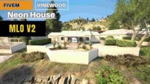 Fivem Vinewood Neon House MLO V2
