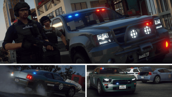 Upgrade your Fivem server with the U.S. Marshals Service Pack, featuring realistic vehicles and uniforms for immersive law enforcement gameplay.