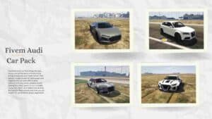 Elevate your FiveM server with the Audi Car Pack. Enjoy high-quality, realistic Audi models that enhance your gameplay and roleplay adventures!