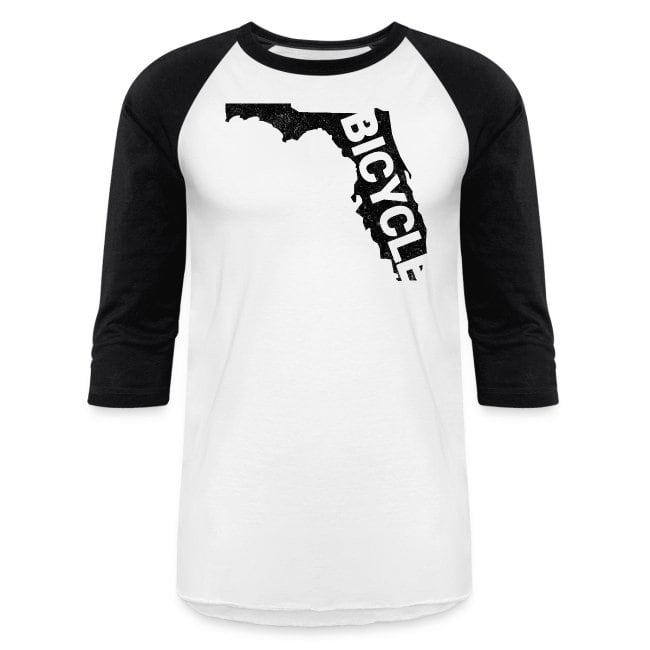 Florida Bicycle Merchandise Cyclist Baseball T-Shirt