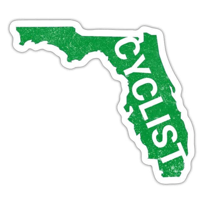 Florida Cyclist Green sticker