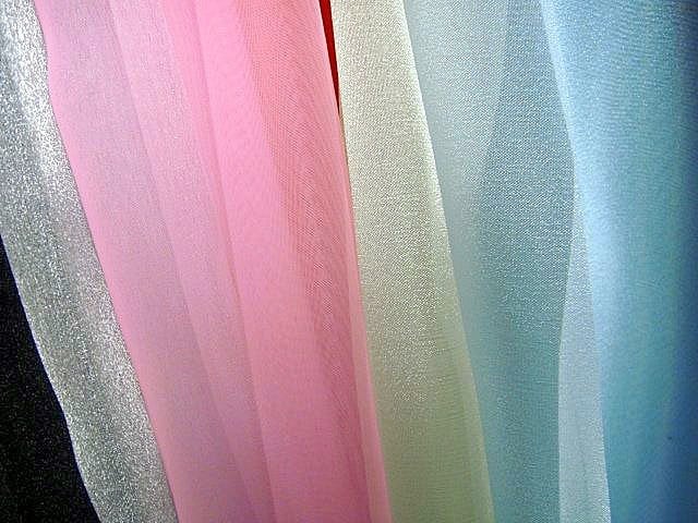 színes fél organza , fényáteresztő függöny