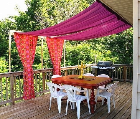 Kültéri, kerti függöny,  – ötletek. II rész.