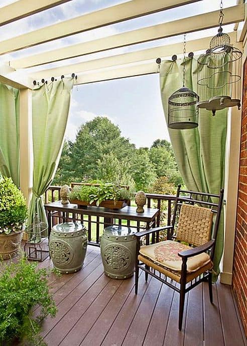 speciális exkluzív dekor terasz kiülő függöny - huzat terrace