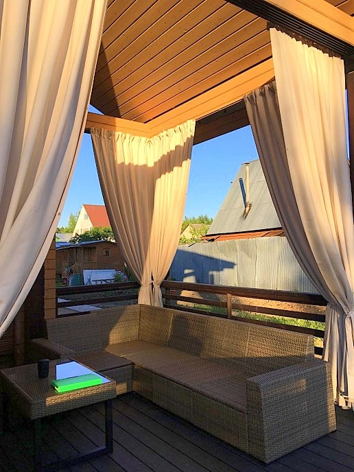 kerti függöny, pergola függöny - terasz függöny, POLLI dekor - Agria Textil Eger