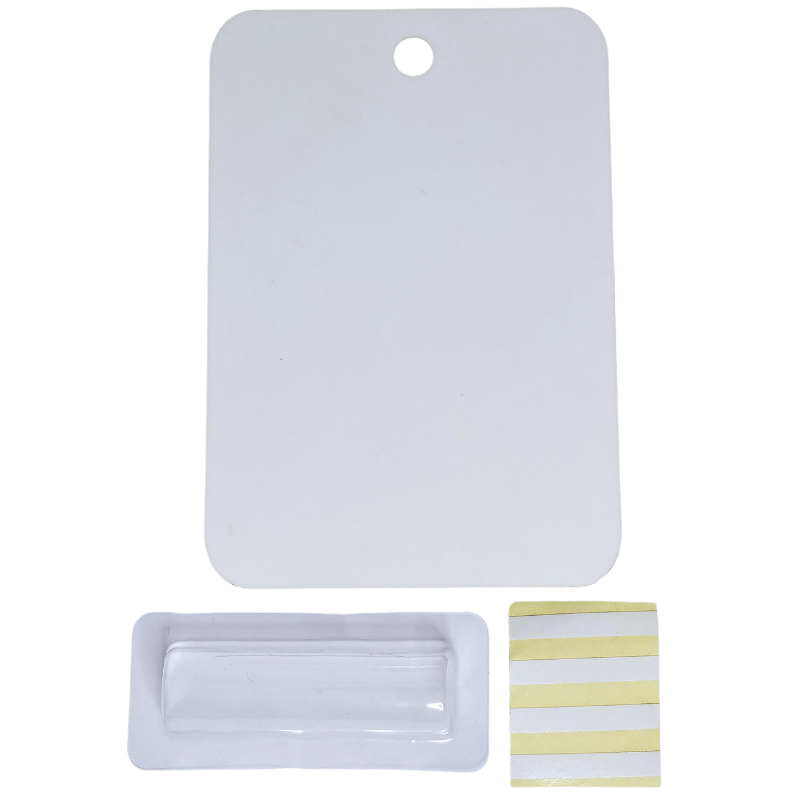 Comes with plastic money holder and pre fitted adhesive