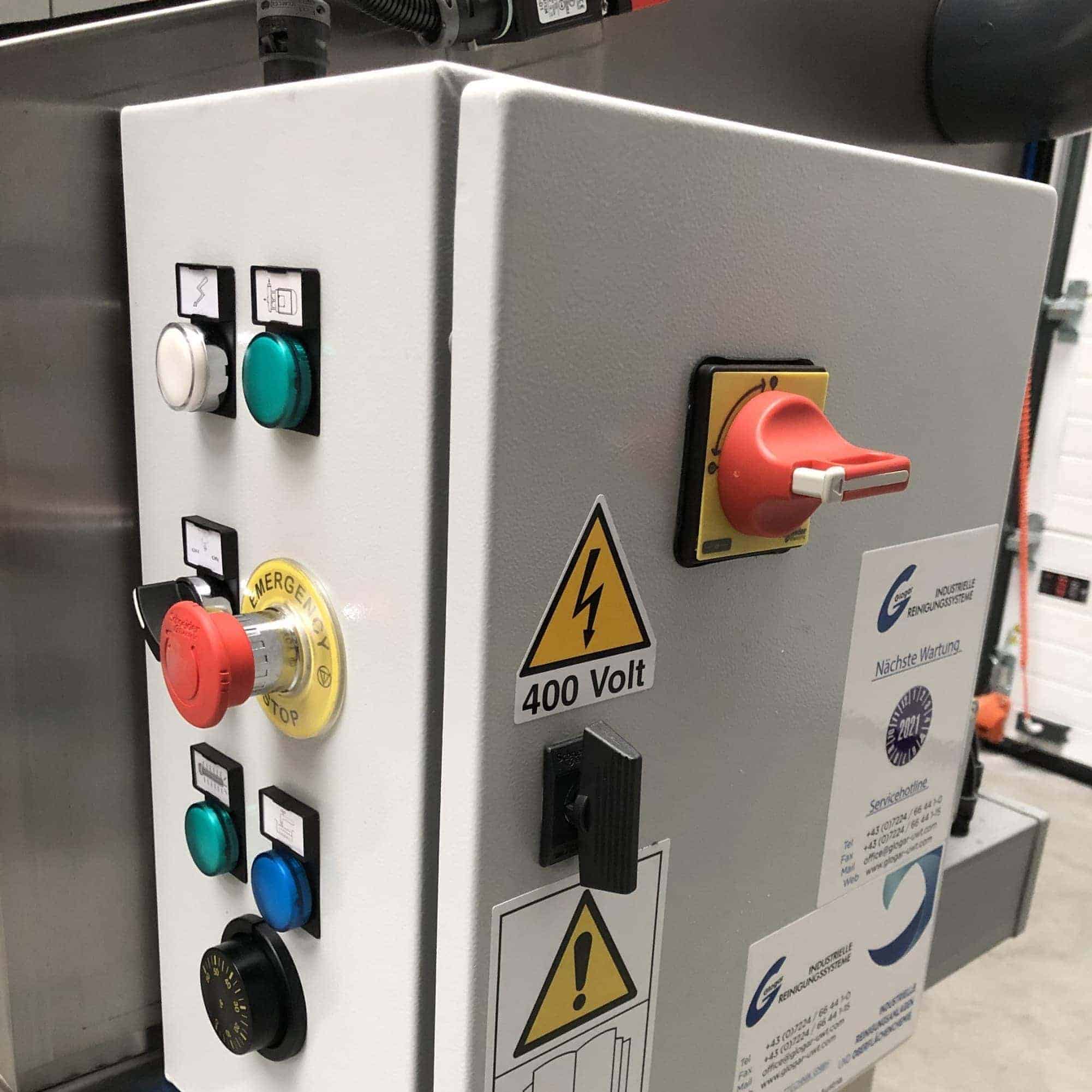 Hochdruck-Pinselwaschtisch HP 30 Schaltkasten