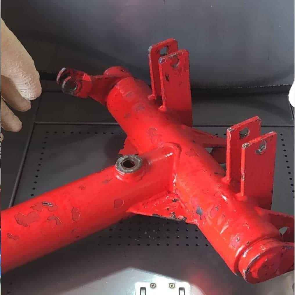 Praxisbeispiel Hochdruckwaschtisch nach der Anwendung