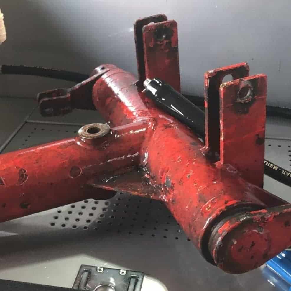 Praxisbeispiel Hochdruckwaschtisch vor der Anwendung