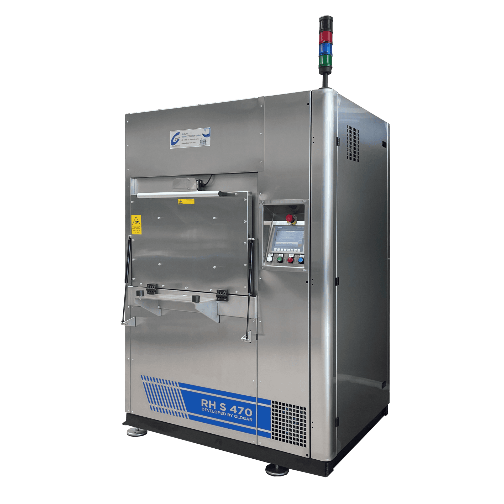 Spritz-Rotationsreinigungsanlage mit geschlossenem Deckel