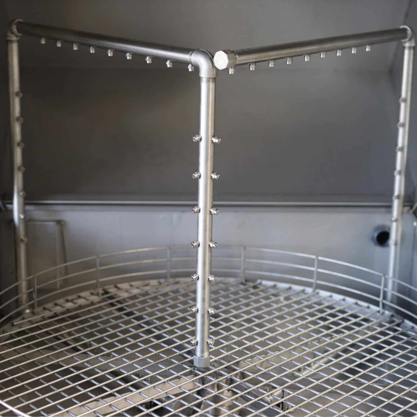 Gebindereinigungsanlage Düsensystem