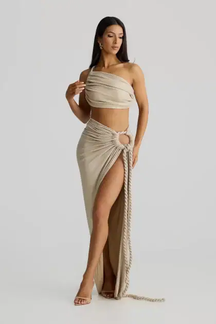 MELANI Saira Skirt - Gold Marble