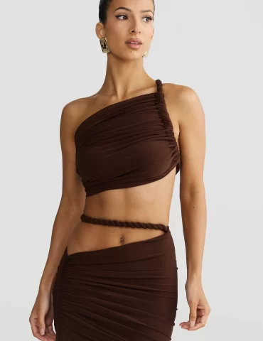 MELANI Licia Crop - Espresso Brown