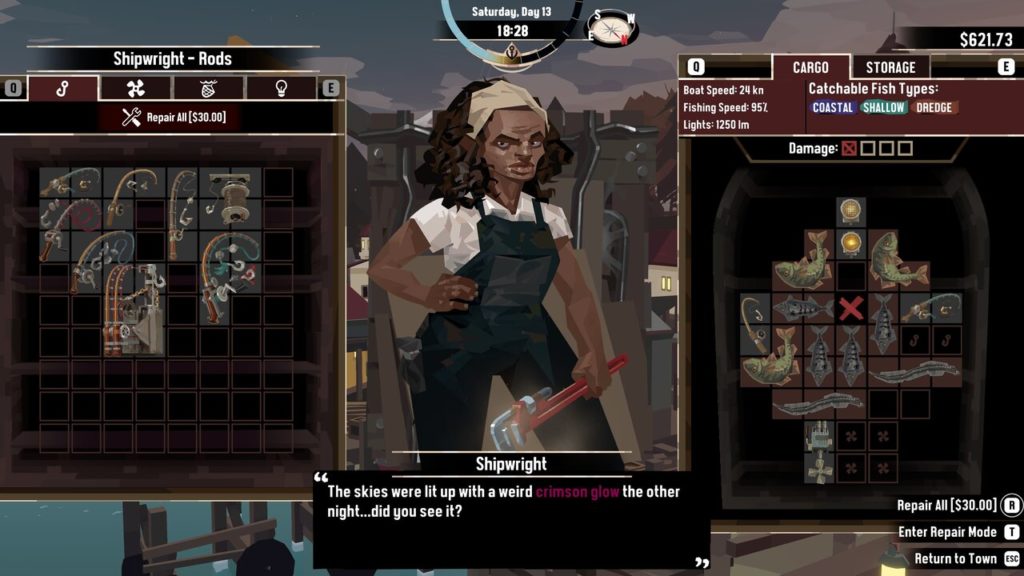 A screenshot of DREDGE 
