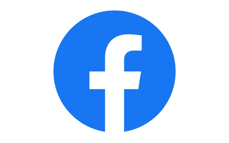 A white lowercase "f" centered in a solid blue circle, representing the Facebook logo and symbolizing a major presence in Social Media.