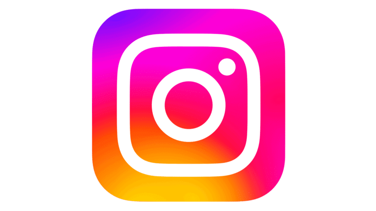 Instagram logo featuring a white camera outline on a square background with a pink, purple, orange, and yellow gradient, representing vibrant Social Media presence.