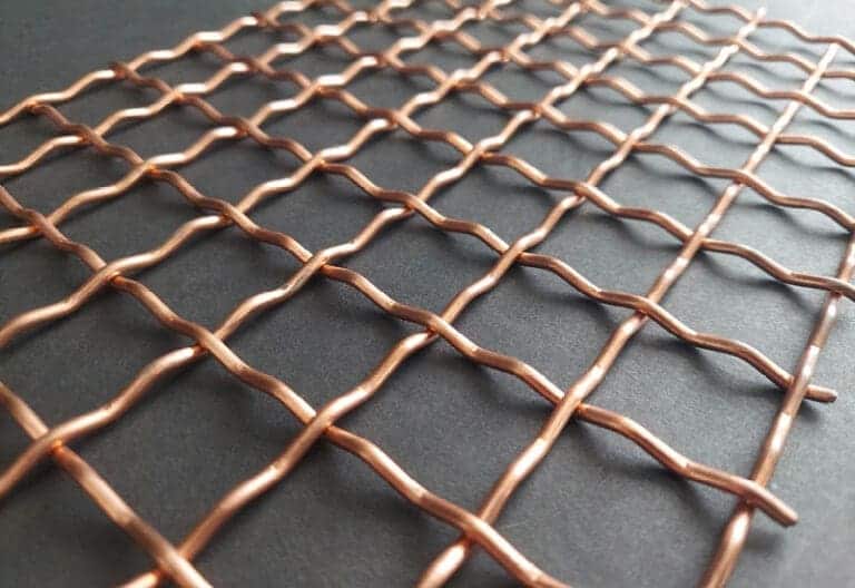 Copper woven wire mesh