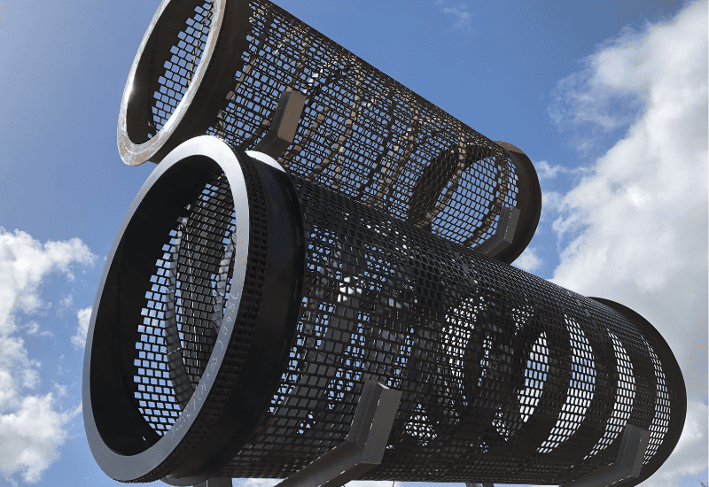 Trommel screens from Graepels used for screening media in quarrying or recycling industry