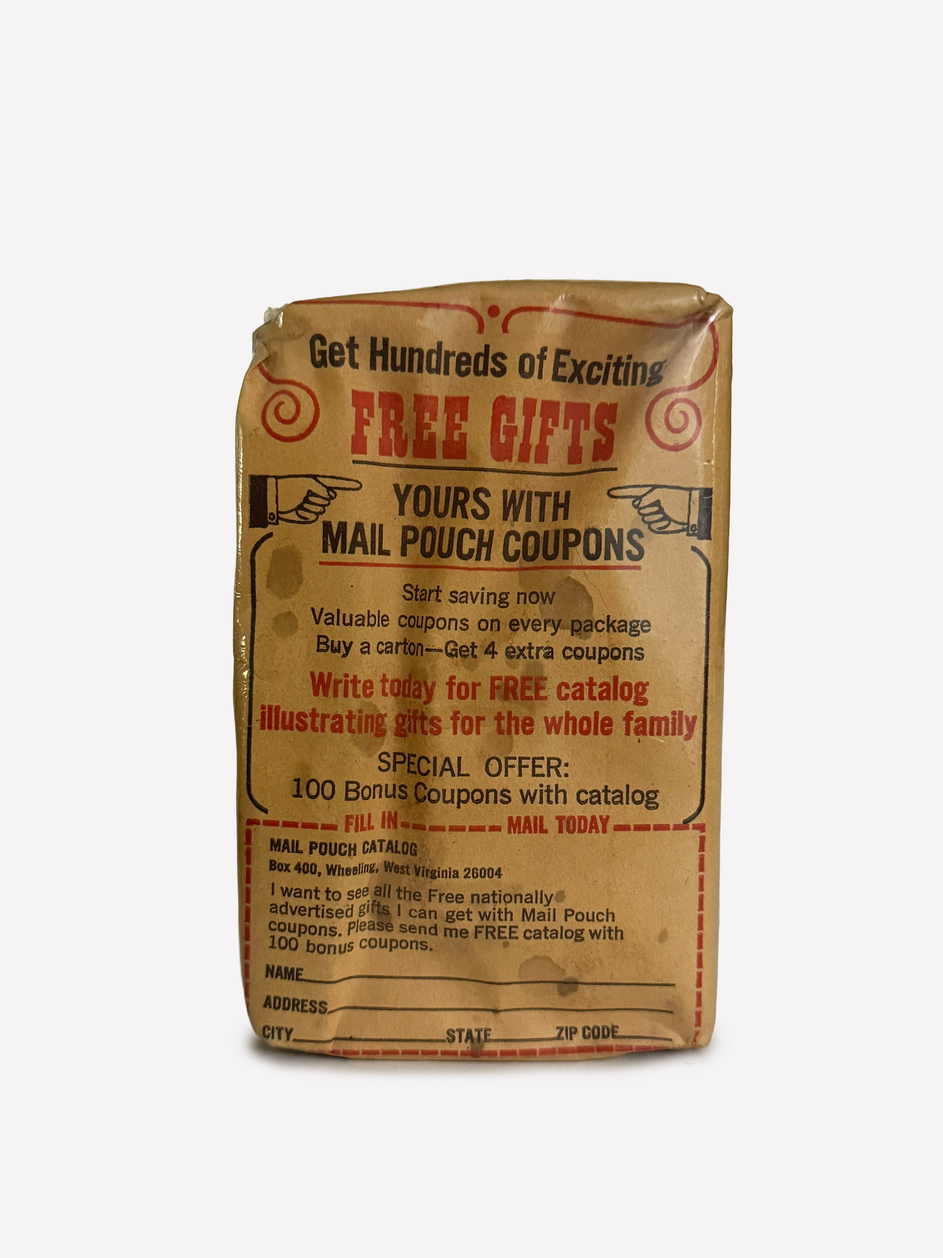 1937-1941 Bloch Brothers vintage tobacco pouch