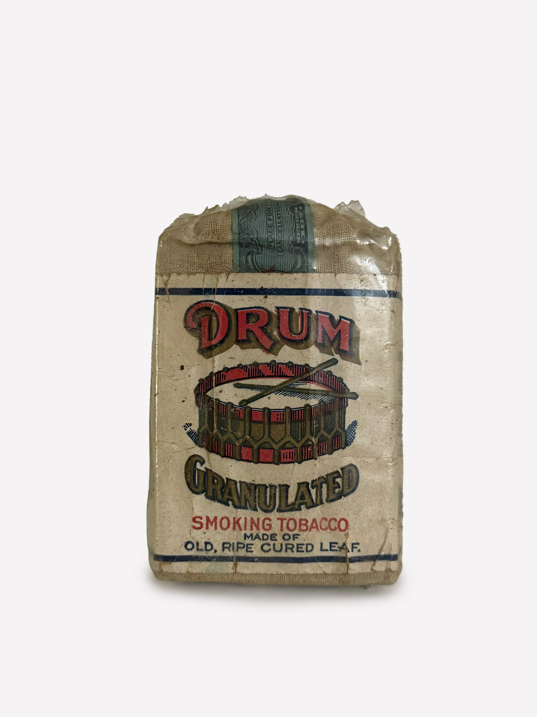 Drum Granulated Tobacco Pouch | Vintage American Tobacco Co. (1919, Series 107)