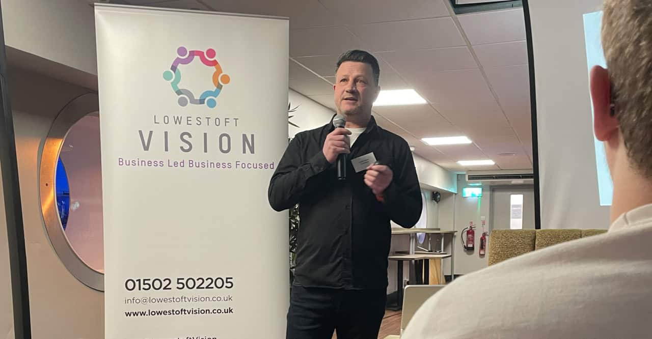 Justin in presentation mode!