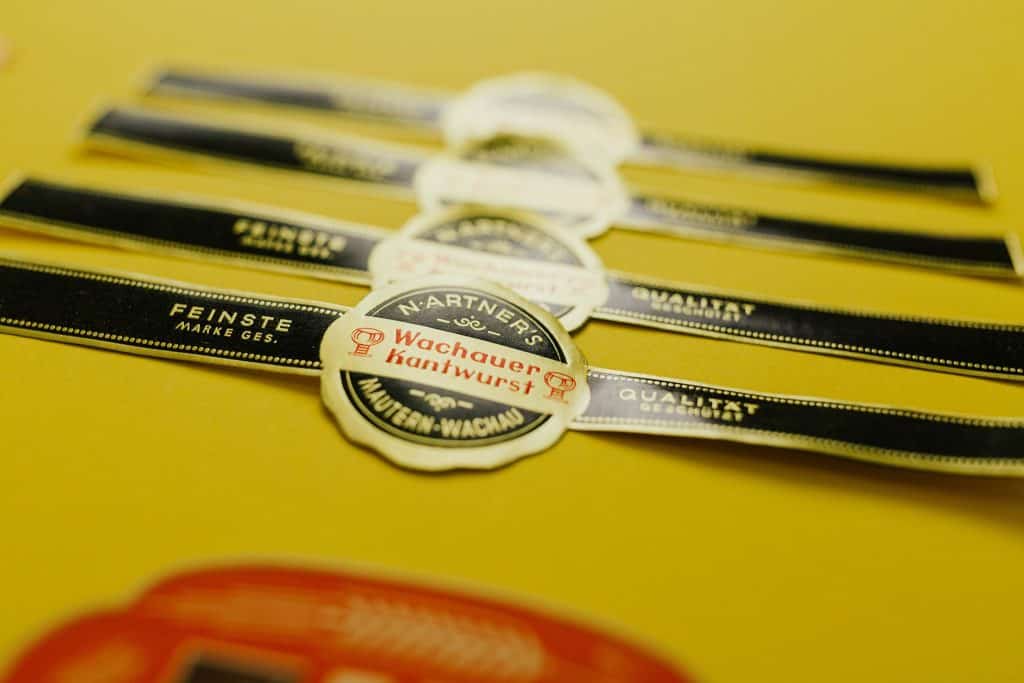 hauer labels geschichte original wurstetiketten