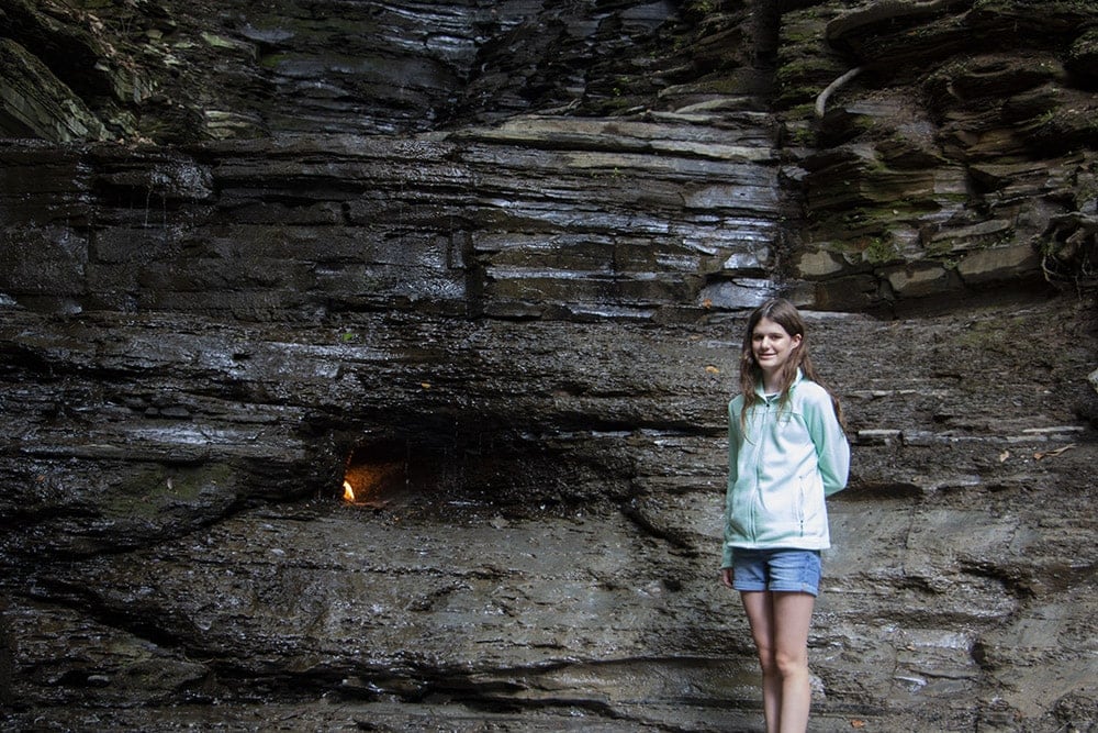 Budget Family Vacation- East Coast Road Trip to Acadia National Park Eternal Flame Falls - East Coast Road Trip